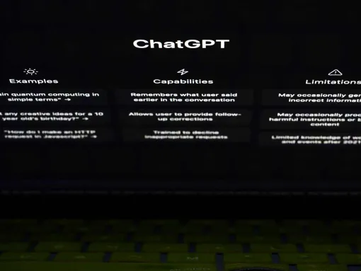 ChatGPT screen on a laptop