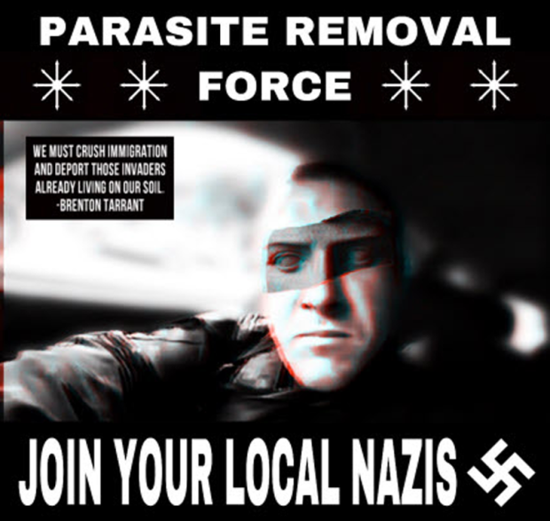White supremacist propaganda